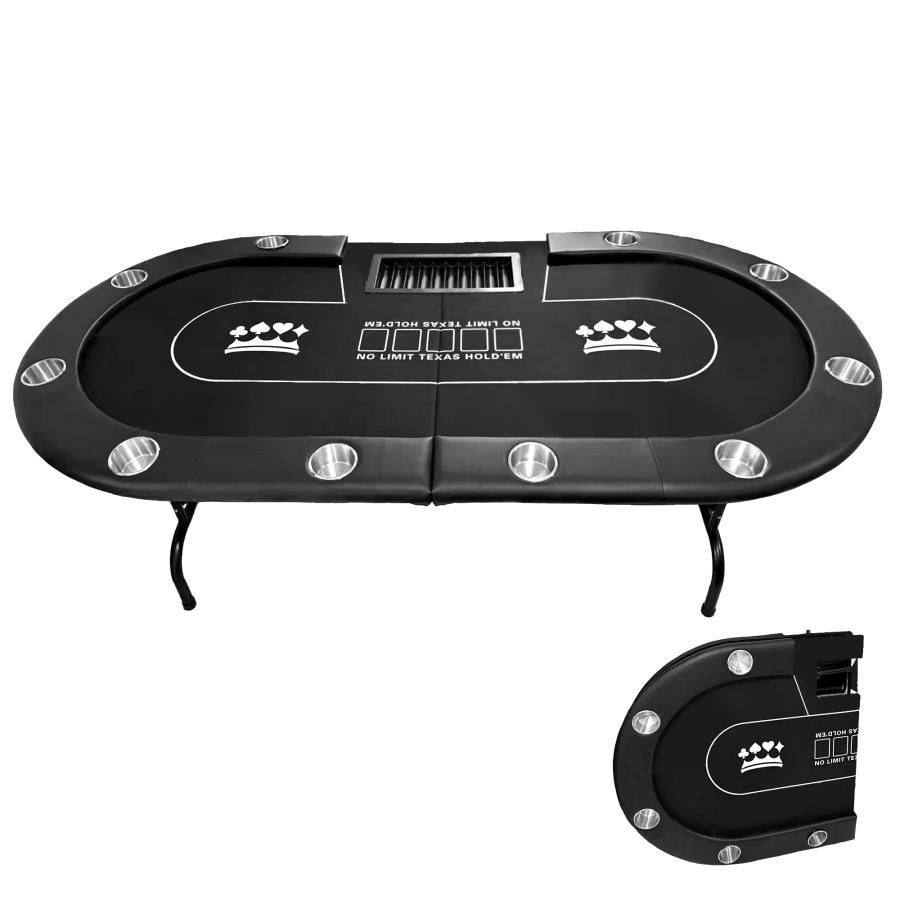 2653 ポーカー テーブル ブラック 折りたたみ 10人対応 家庭用 業務用