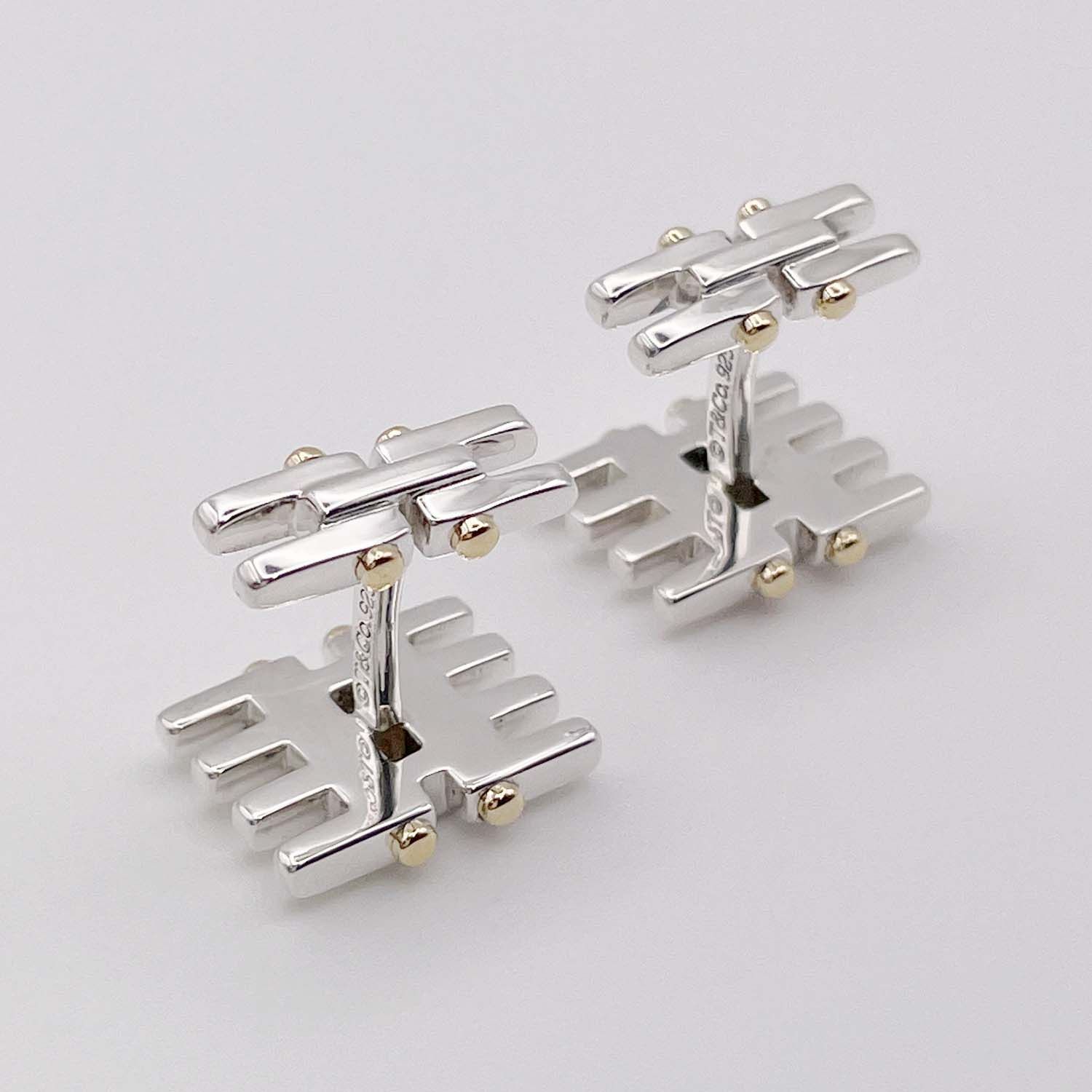 Tiffany&Co. ティファニー ゲート カフリンクス カフスボタン コンビ