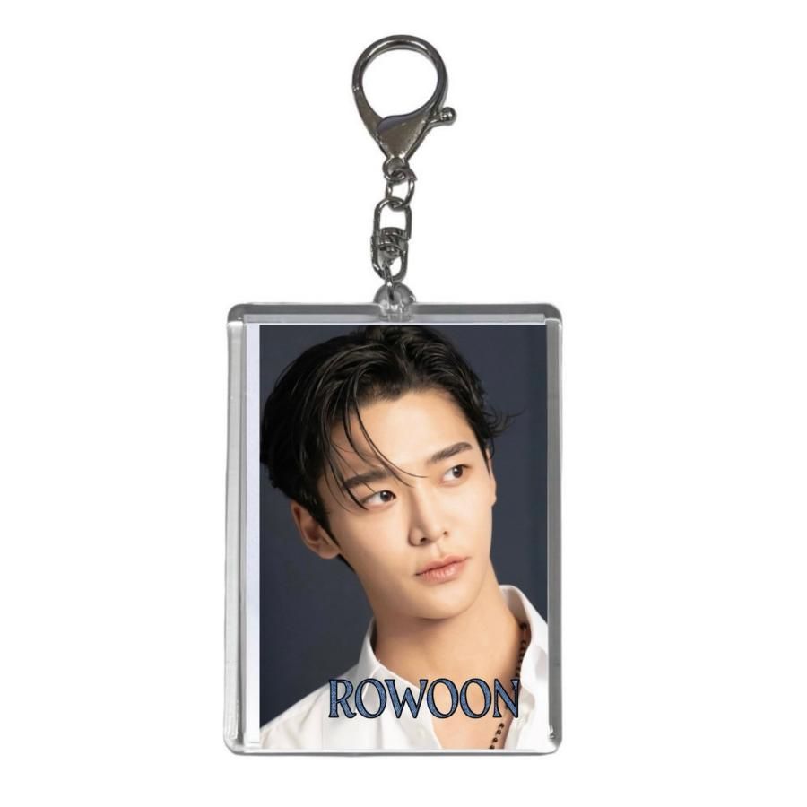 ロウン トレカ ② ロウン トレカサイズ 写真入り キーホルダー 韓流 グッズ jv036-1
