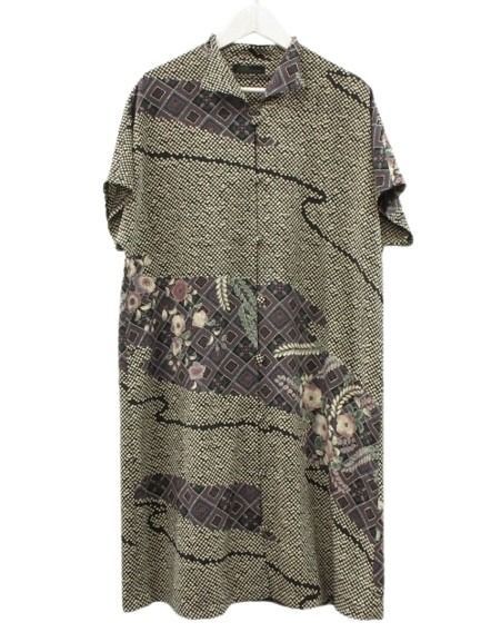 シセンドウ 詩仙堂 HITOSHI TAMURA ちりめん 縮緬 チュニック ブラウス