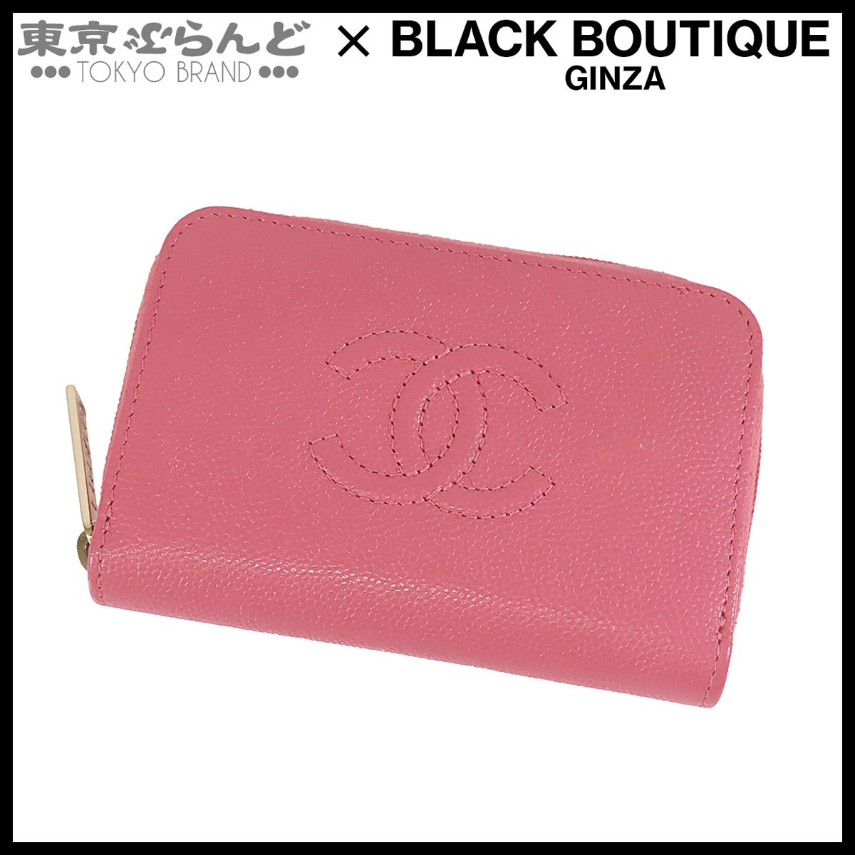 シャネル CHANEL ココマーク カードケース コインケース ピンク