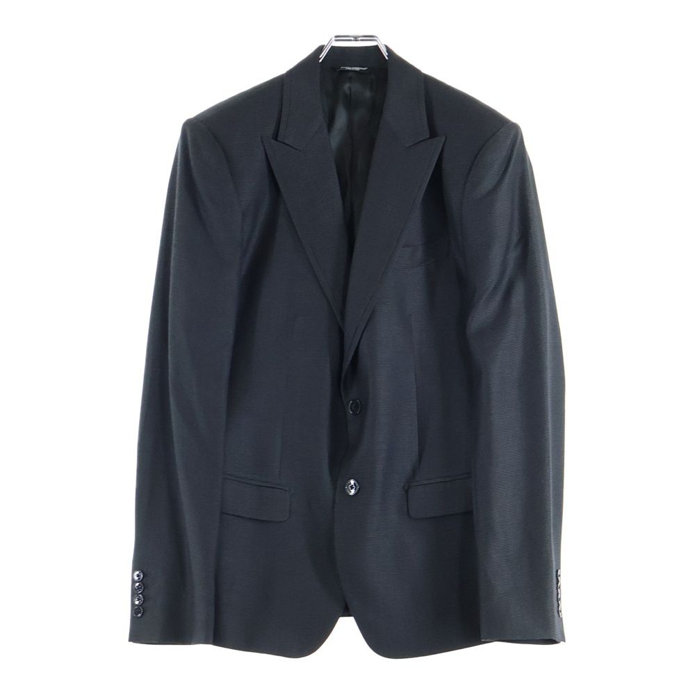 DOLCE &GABBANA テーラード ジャケット シルク混 イタリア製 DOLCE & GABBANA (ドルチェアンドガッバーナ) シルク混 2B ウール