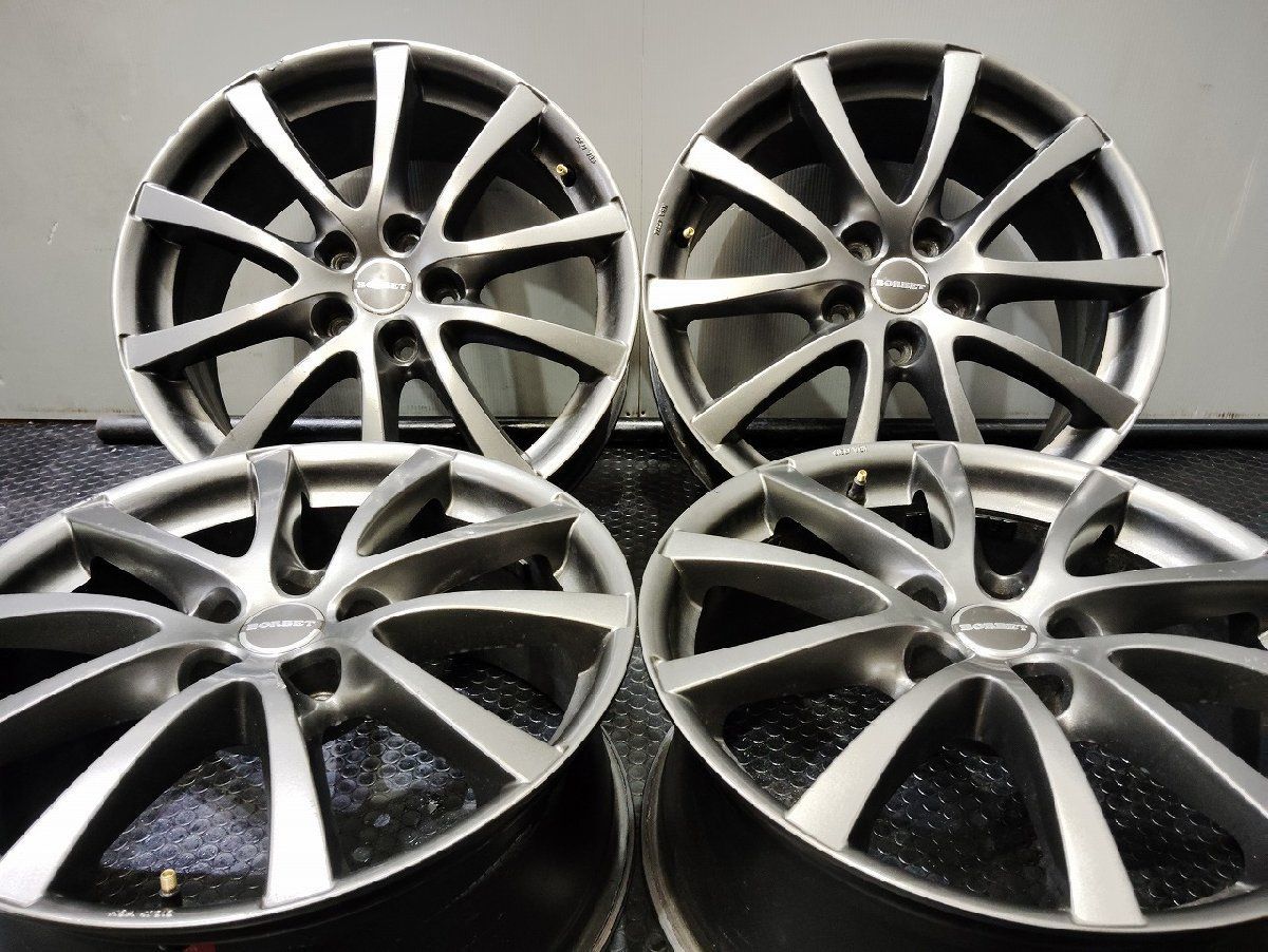 BORBET PREMIUM LV5 ボルベット プレミアム 社外ホイール 18インチ 4本 8J5HPCD112+50 アウディ VW等　(VHT153) BORBET PREMIUM LV5 ボルベット プレミアム 社外ホイール 18インチ 4本