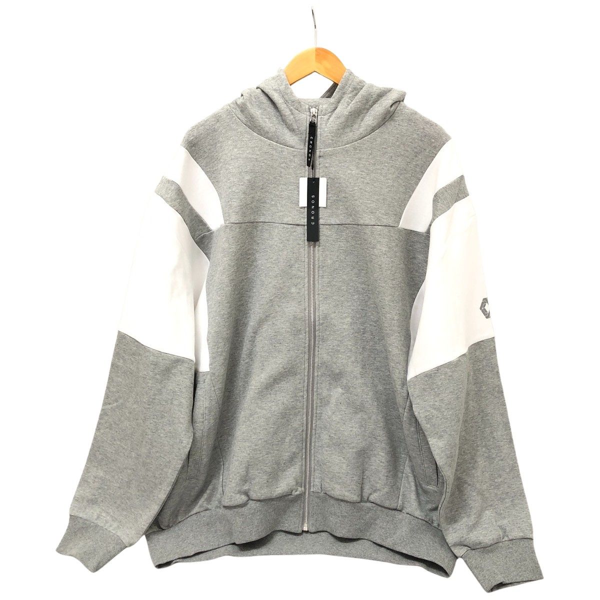 CRONOS パーカー ジップパーカー SIZE XXL グレー CRONOS ブラック 