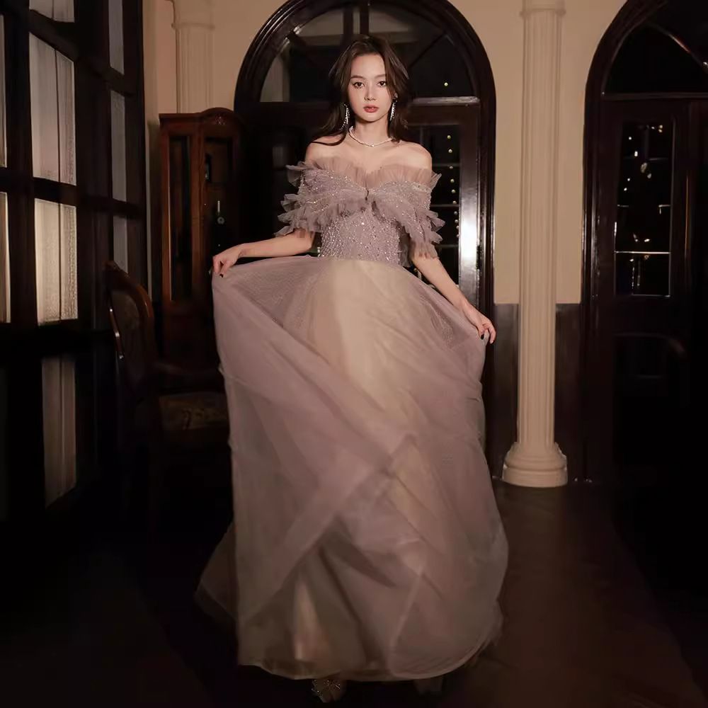 新品未使用 花嫁二次会着オフショルダー 2025 新作 エレガント高級感