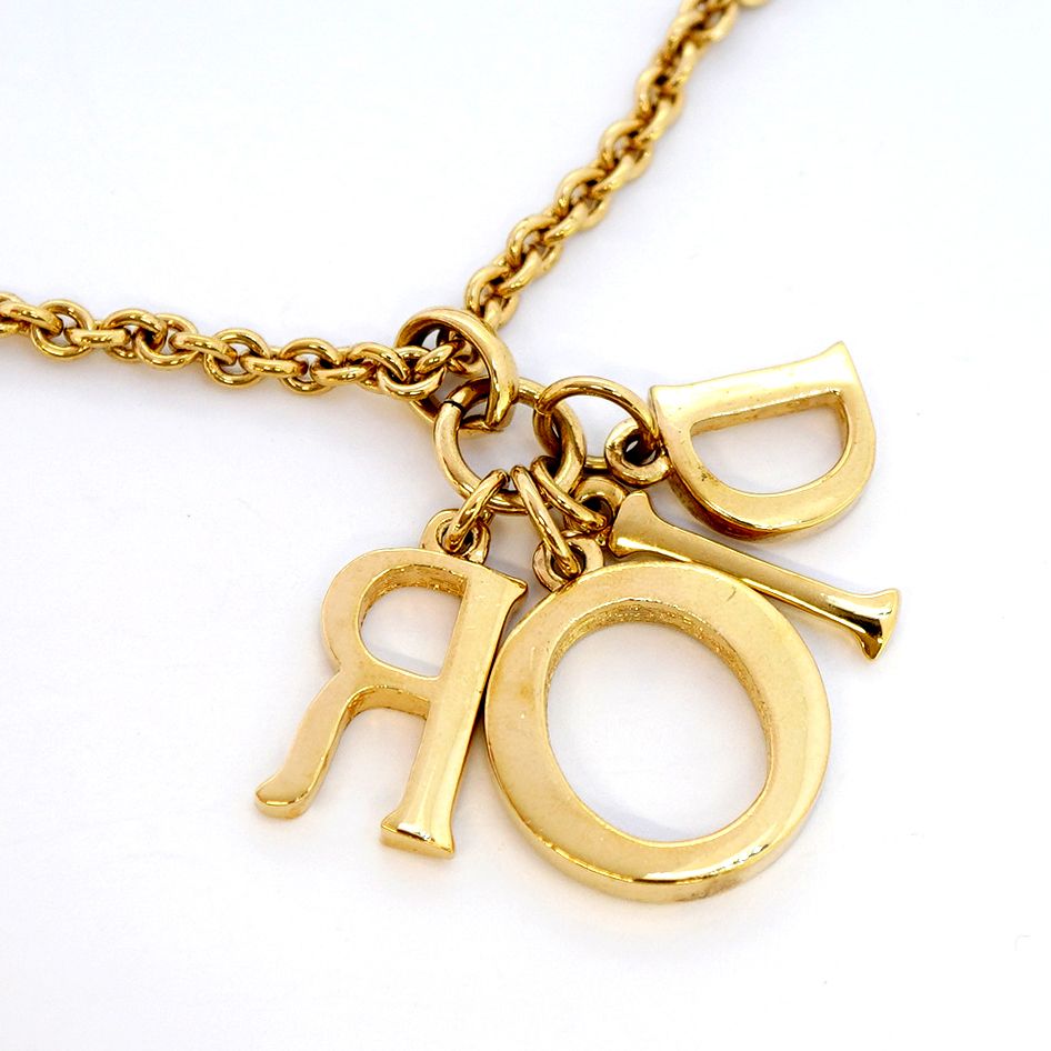 6jab0366-k】クリスチャンディオール ネックレス ディオールロゴ GP