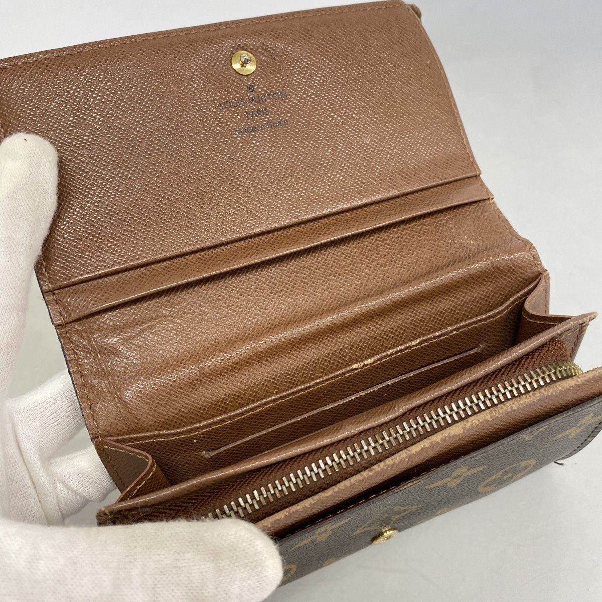 6ae4968】ルイヴィトン 財布 モノグラム ポルトフォイユトレゾール