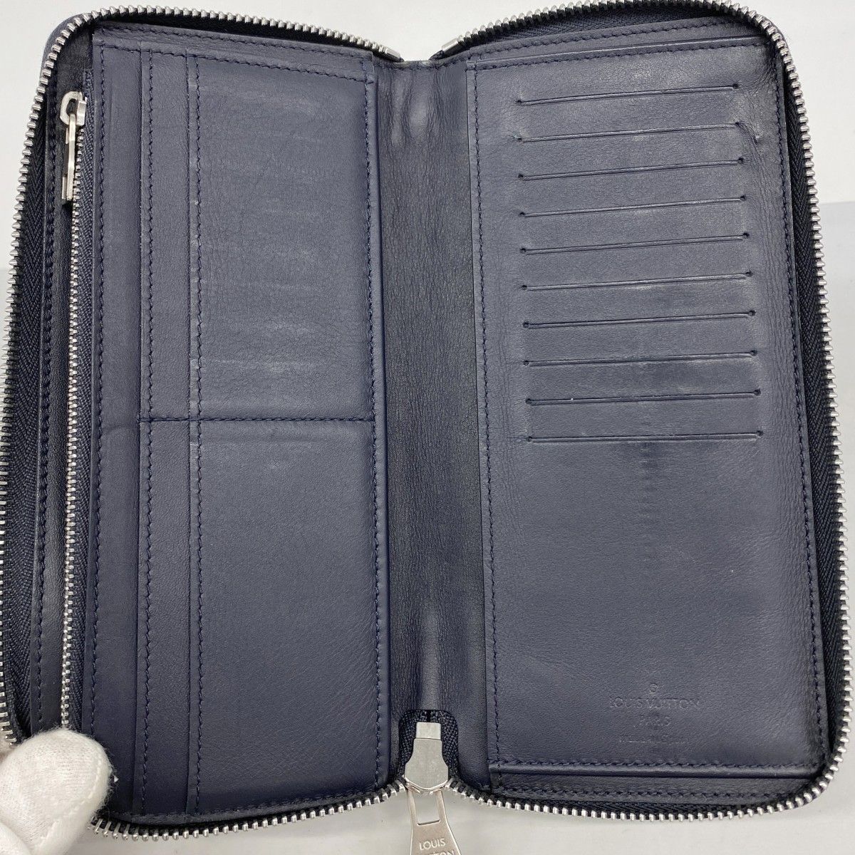 6ae5113-k】ルイヴィトン 長財布 ダミエ・アンフィニ ジッピー