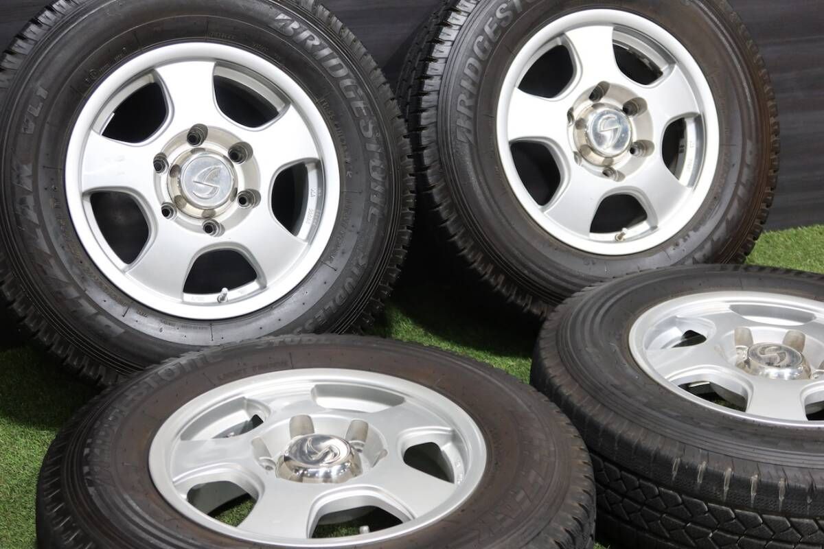 バリ溝LTタイヤ＞社外品 15in 6J +33 139.6 ハイエース専用サイズ