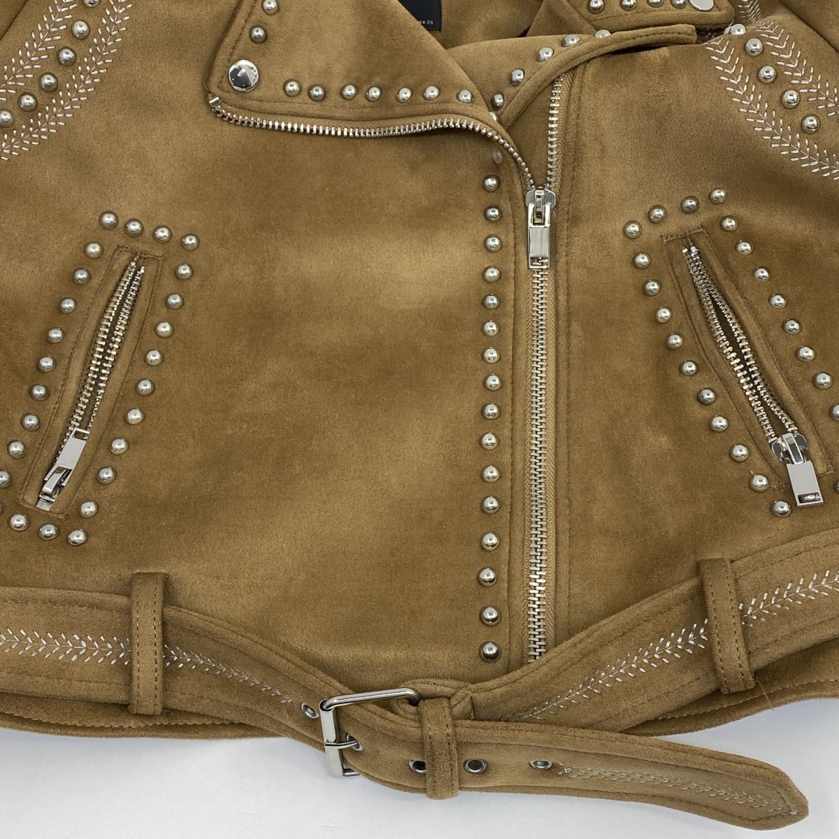ZARA ザラ スエードライダースジャケット Mサイズ レディース ※中古