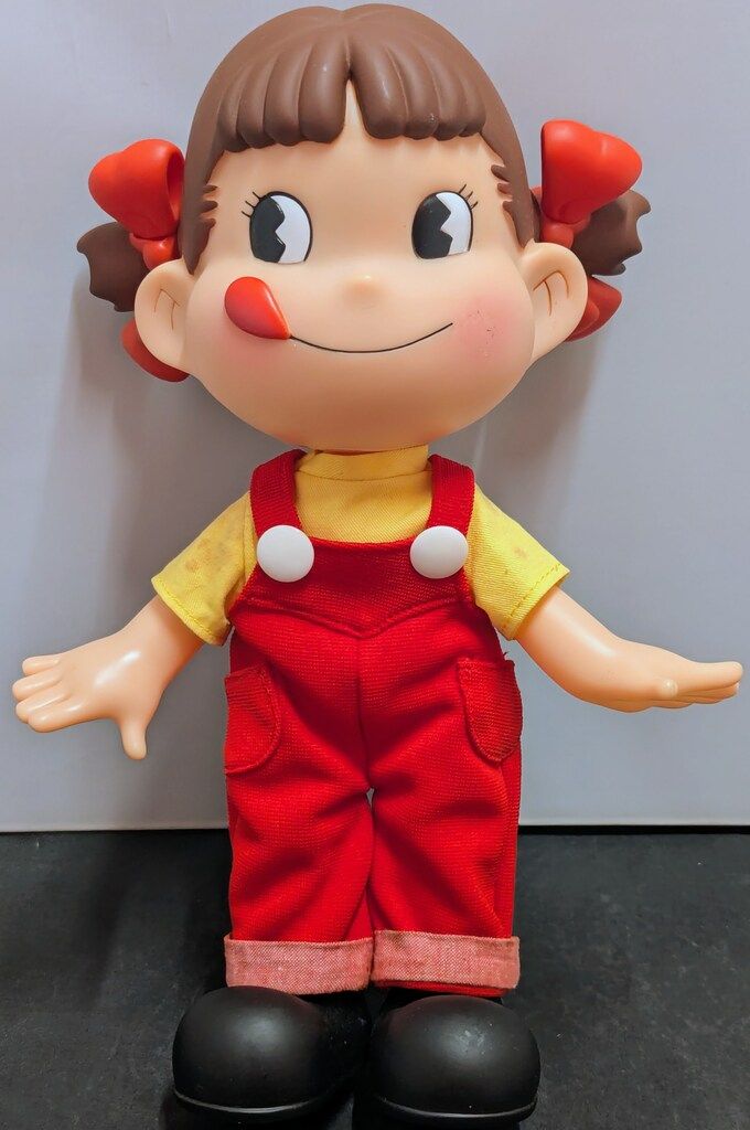 不二家 人形/ペコちゃん ペコポコドッグ人形セット 当選品 H280mm