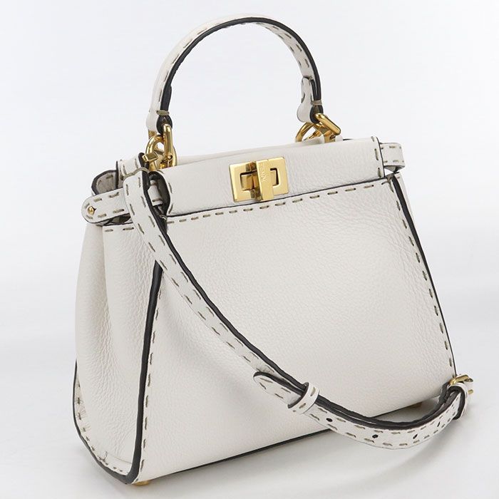 FENDI フェンディ 2WAY ピーカブー 8BN244 ハンドバッグ カーフ【中古
