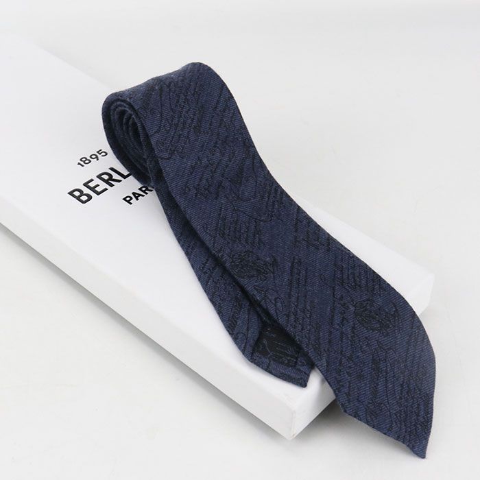 Berluti ベルルッティ スクリットパターン タイ クラシック ネクタイ
