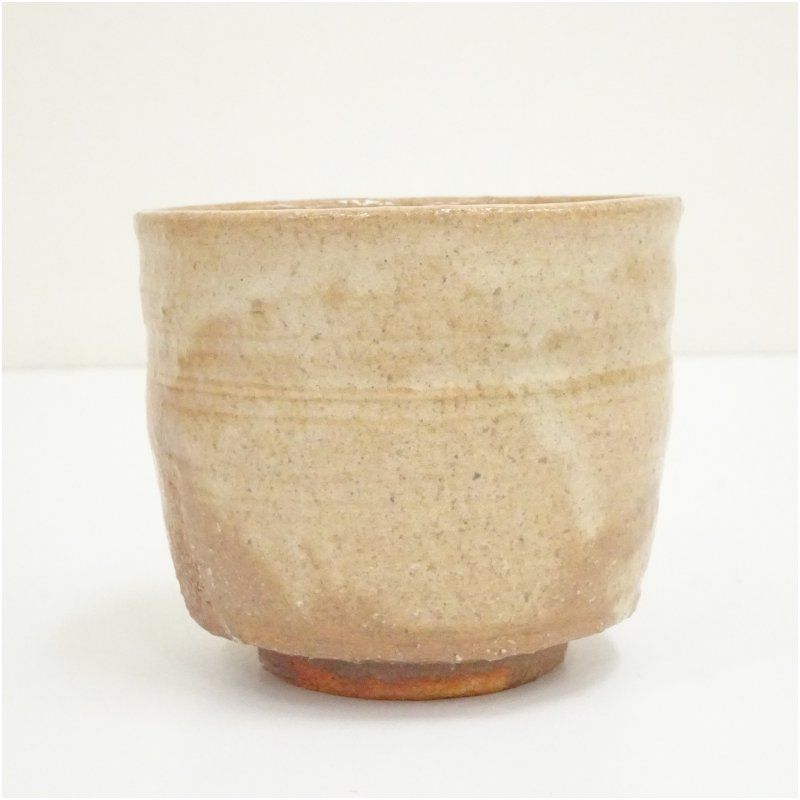 萩焼 宇田川玄翁（聖谷）造 筒茶碗（共箱） 茶道 抹茶 おしゃれ 抹茶