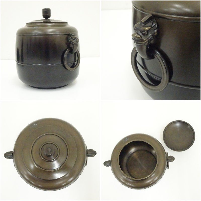 半山造 唐銅皆具（共箱） 茶道 茶道具 おしゃれ セット 一式 揃い 茶器