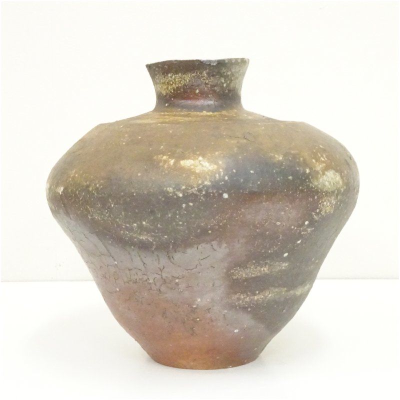 信楽焼 皆川隆造 壷（共箱） 壺 おしゃれ つぼ インテリア