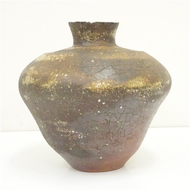 信楽焼 皆川隆造 壷（共箱） 壺 おしゃれ つぼ インテリア