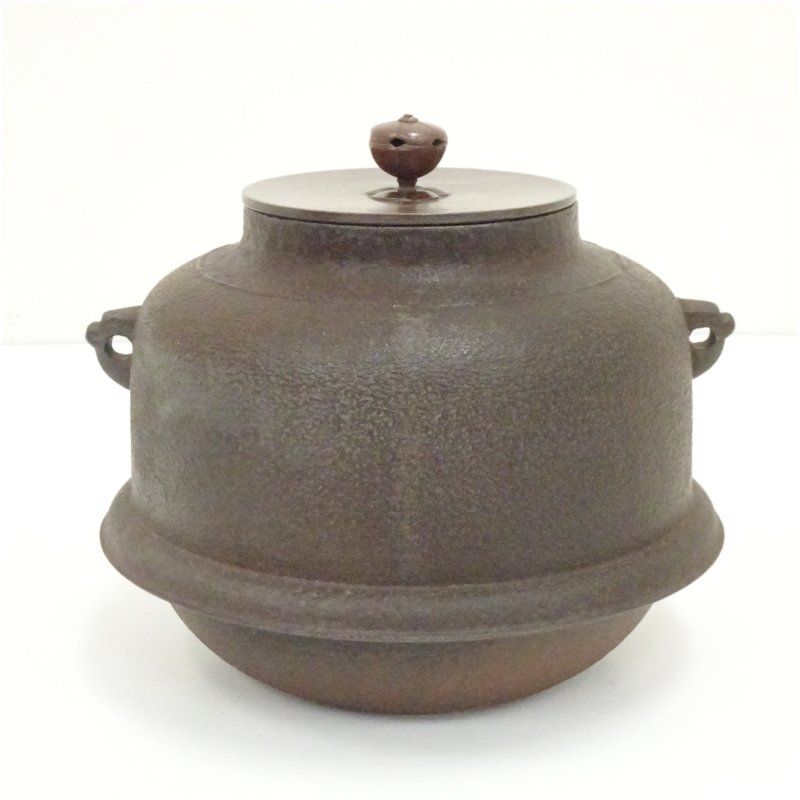 釜師 人間国宝 高橋敬典造 真形羽釜（共箱） 茶道 茶道具 おしゃれ