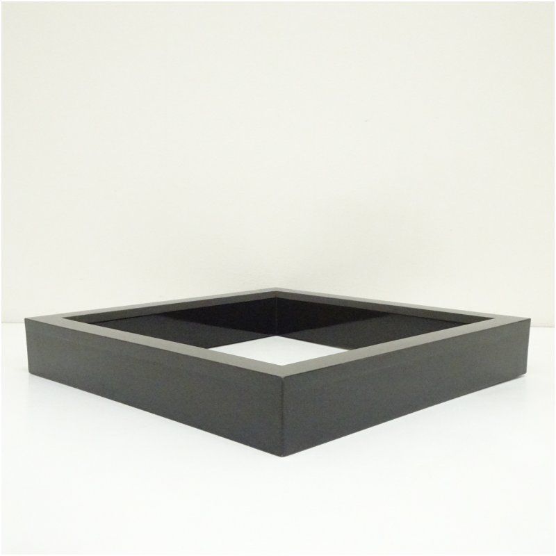 塗師 川瀬表完造 黒蝋色塗炉縁（共箱） 茶道具 茶道 おしゃれ ろぶち