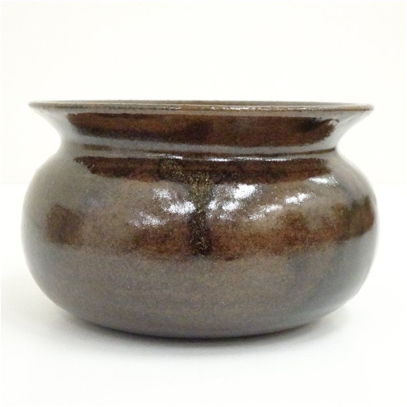 加藤弥右衛門造 瀬戸釉エフゴ建水（共箱） 茶道具 茶道 おしゃれ 道具