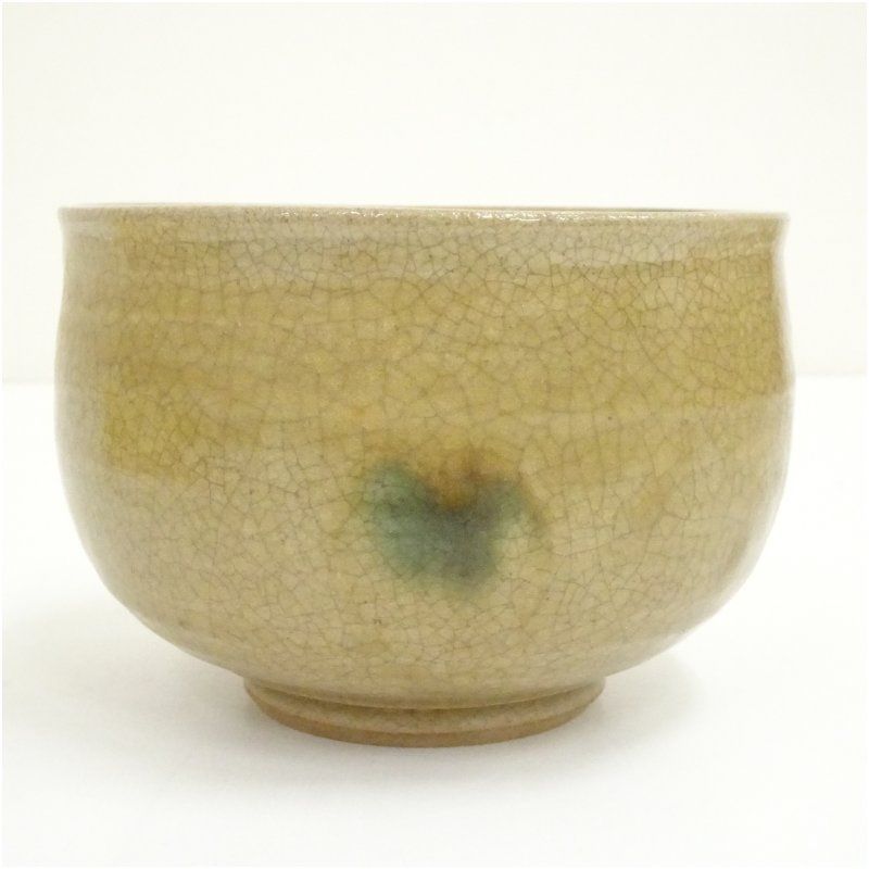 豊窯 寺田美山造 黄瀬戸茶碗（共箱） 茶道 抹茶 おしゃれ 抹茶茶碗