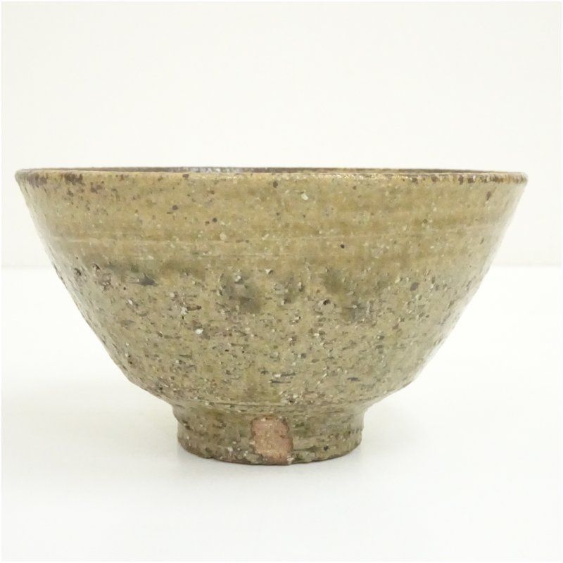 柳窯 西嶋秀樹造 伊羅保茶碗（共箱） 茶道 抹茶 おしゃれ 抹茶茶碗