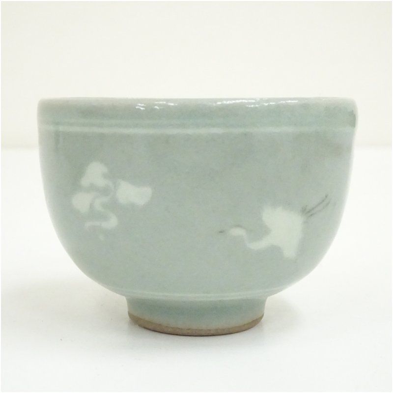 韓国人間文化財 柳海剛（根瀅）造 高麗青磁ぐい呑5客（共箱） ぐい呑み