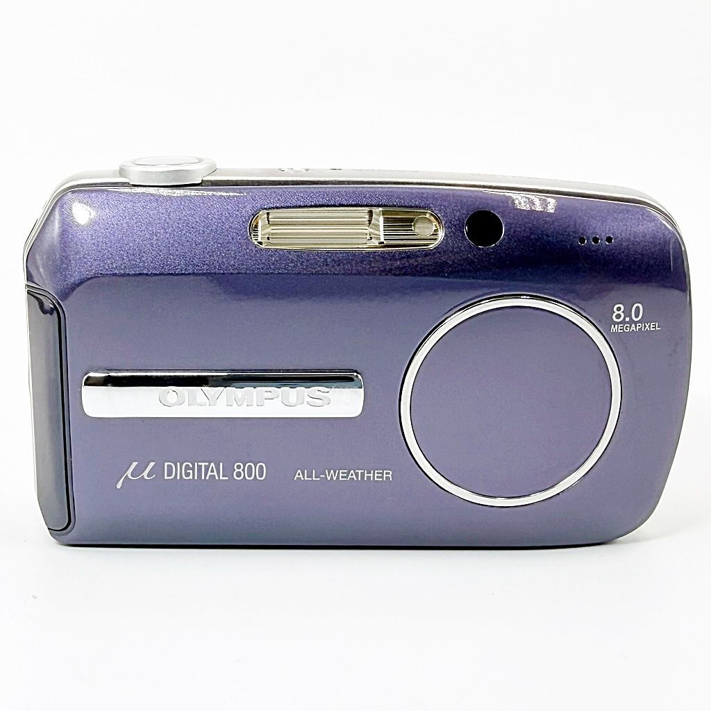美品】オリンパス OLYMPUS μ DIGITAL 800 ダークブルー コンデジ