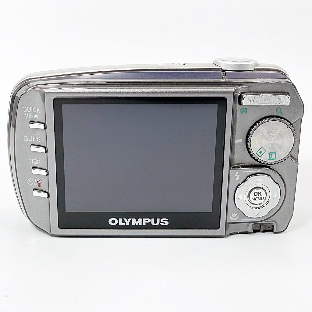 美品】オリンパス OLYMPUS μ DIGITAL 800 ダークブルー コンデジ