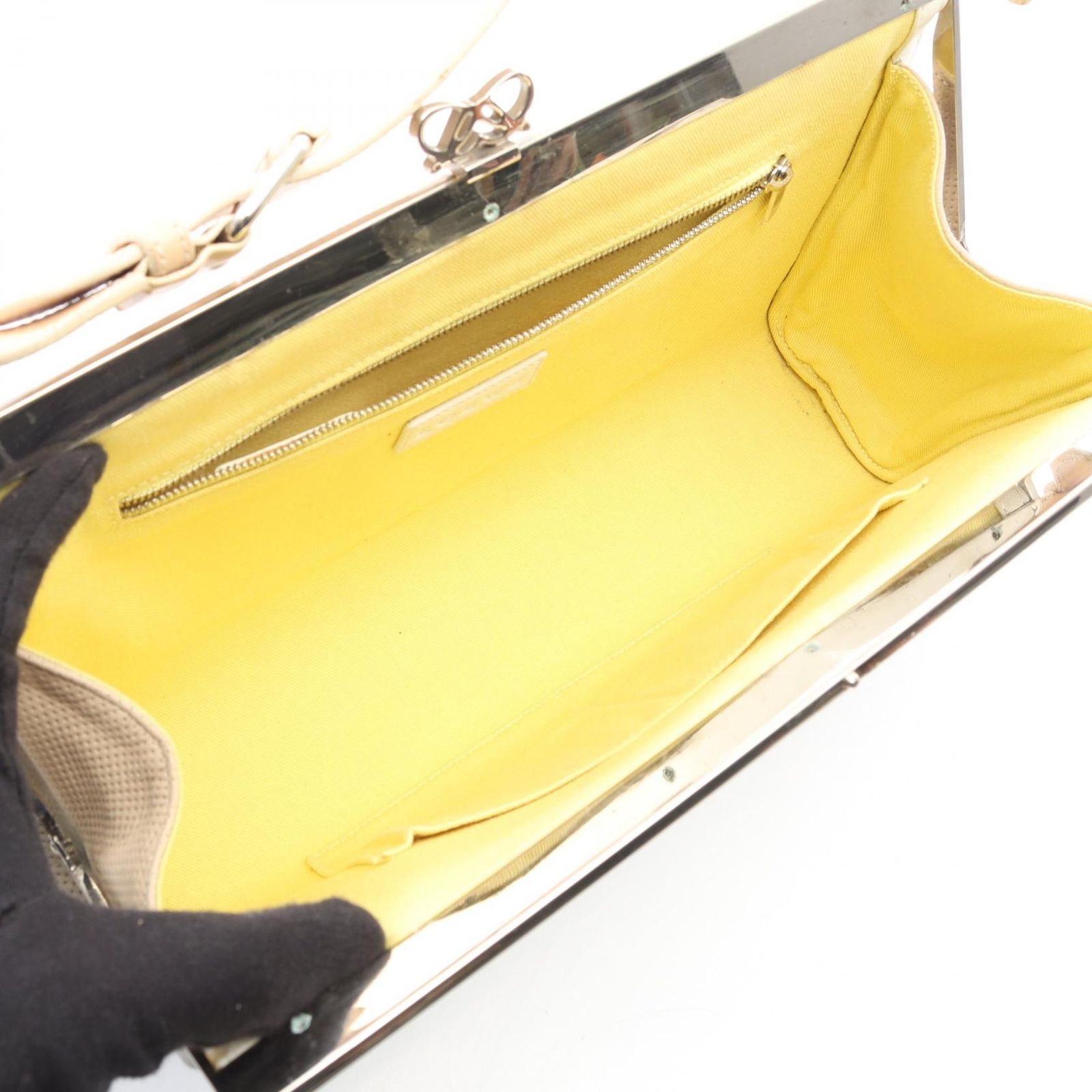 ロエベ LOEWE ハンドバッグ バタフライ ホワイト レザー バタフライ