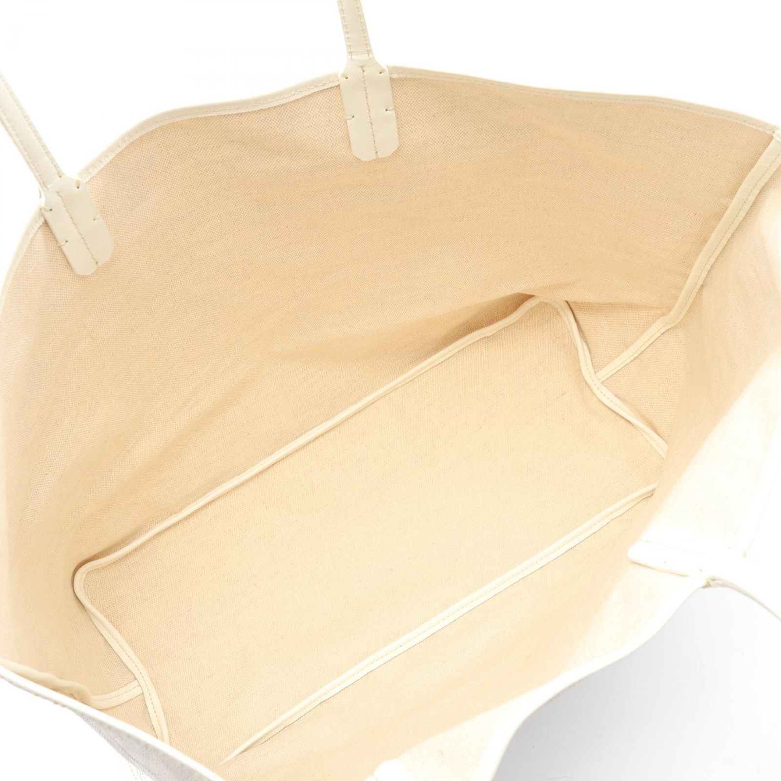 ゴヤール GOYARD トートバッグ サンルイPM ホワイト PVCコーティング