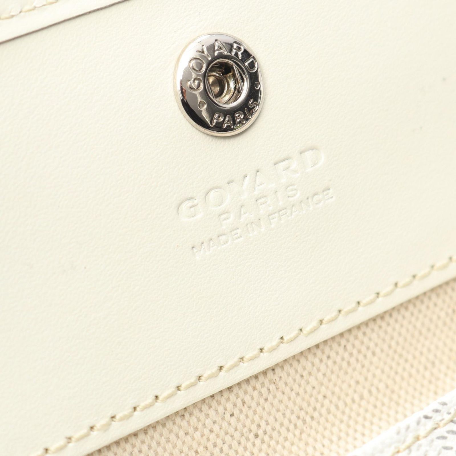 ゴヤール GOYARD トートバッグ サンルイPM ホワイト PVCコーティング