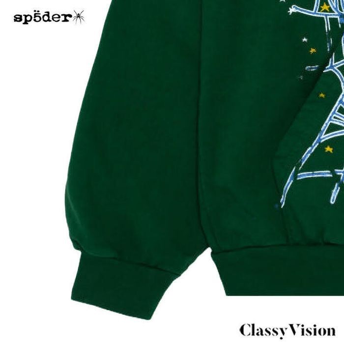 SP5DER スパイダー 【 HUNTER GREEN WEB HOODIE スウェットパーカー