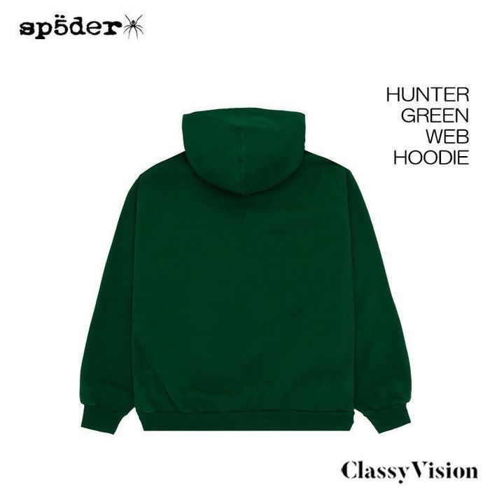 SP5DER スパイダー 【 HUNTER GREEN WEB HOODIE スウェットパーカー
