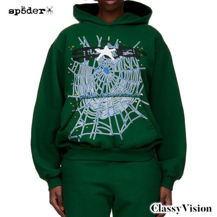 SP5DER スパイダー 【 HUNTER GREEN WEB HOODIE スウェットパーカー