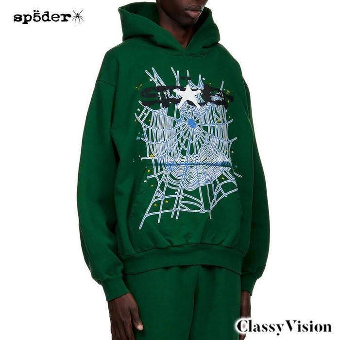 SP5DER スパイダー 【 HUNTER GREEN WEB HOODIE スウェットパーカー