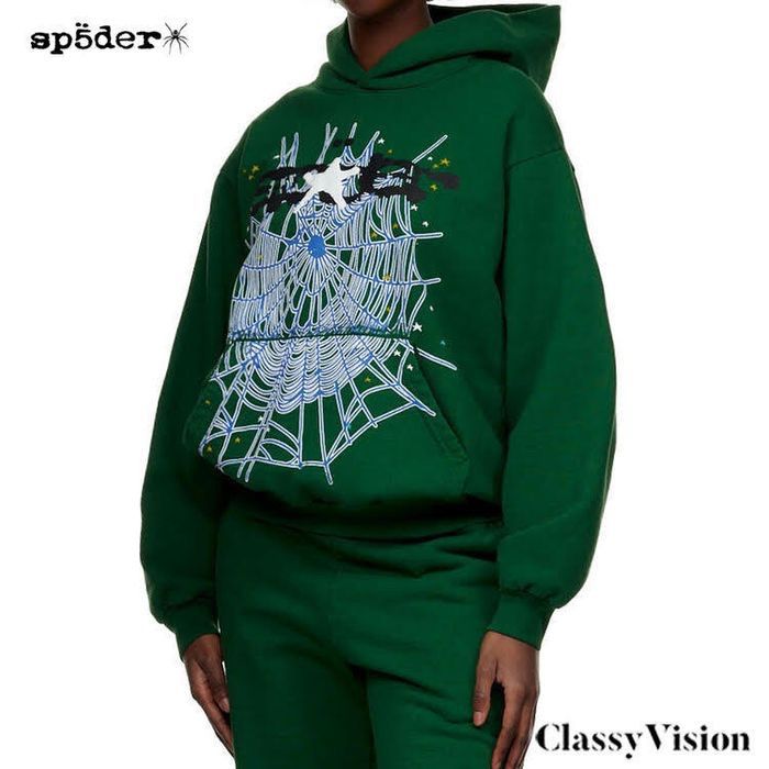 SP5DER スパイダー 【 HUNTER GREEN WEB HOODIE スウェットパーカー