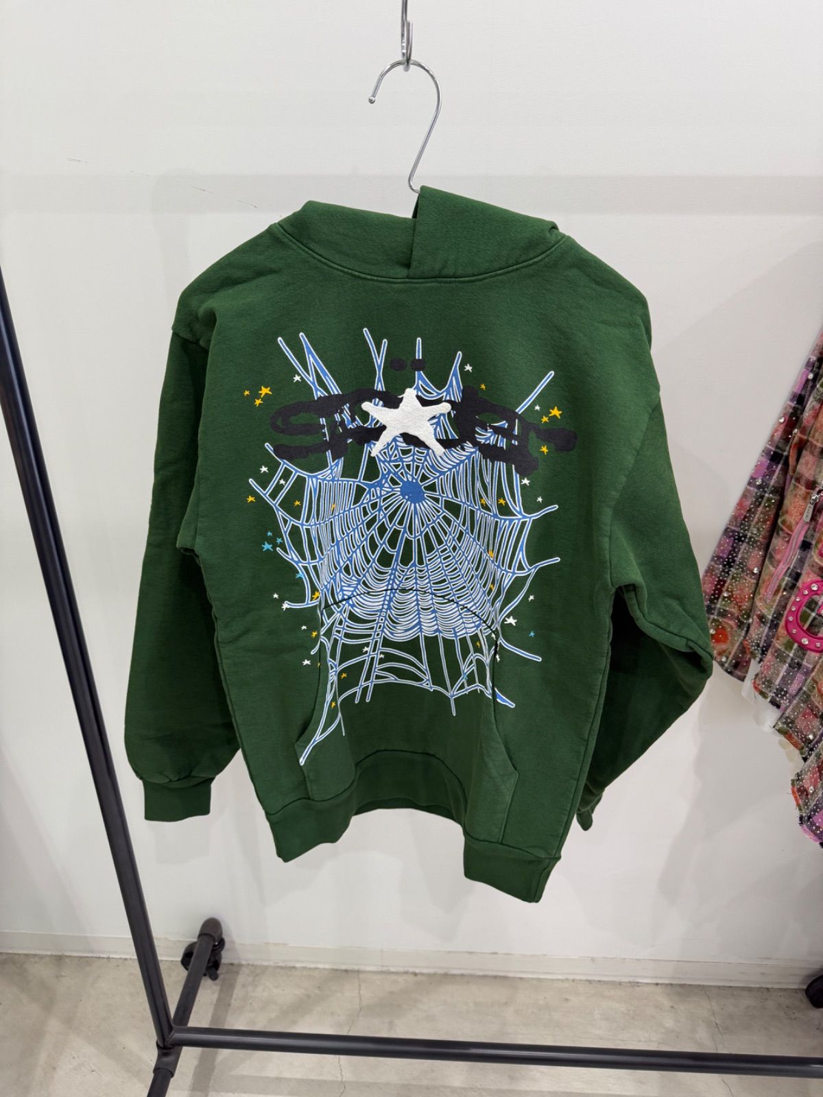 SP5DER スパイダー 【 HUNTER GREEN WEB HOODIE スウェットパーカー