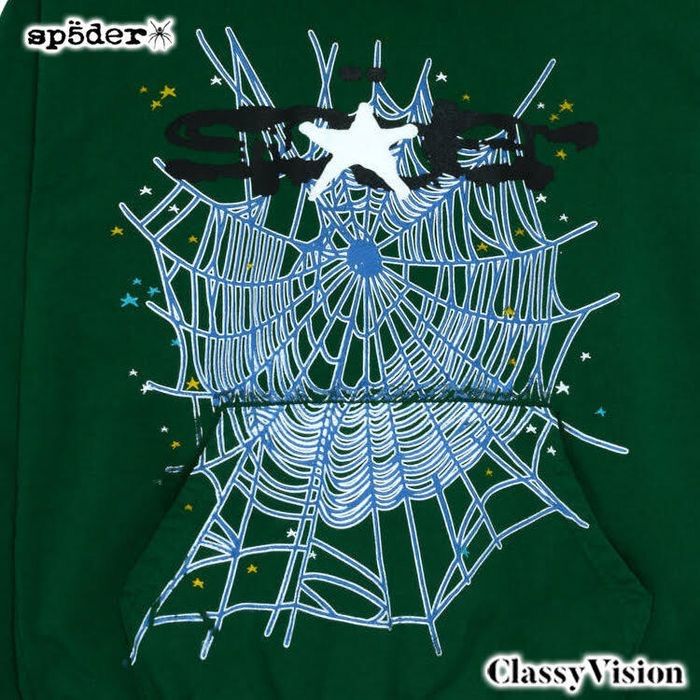 SP5DER スパイダー 【 HUNTER GREEN WEB HOODIE スウェットパーカー