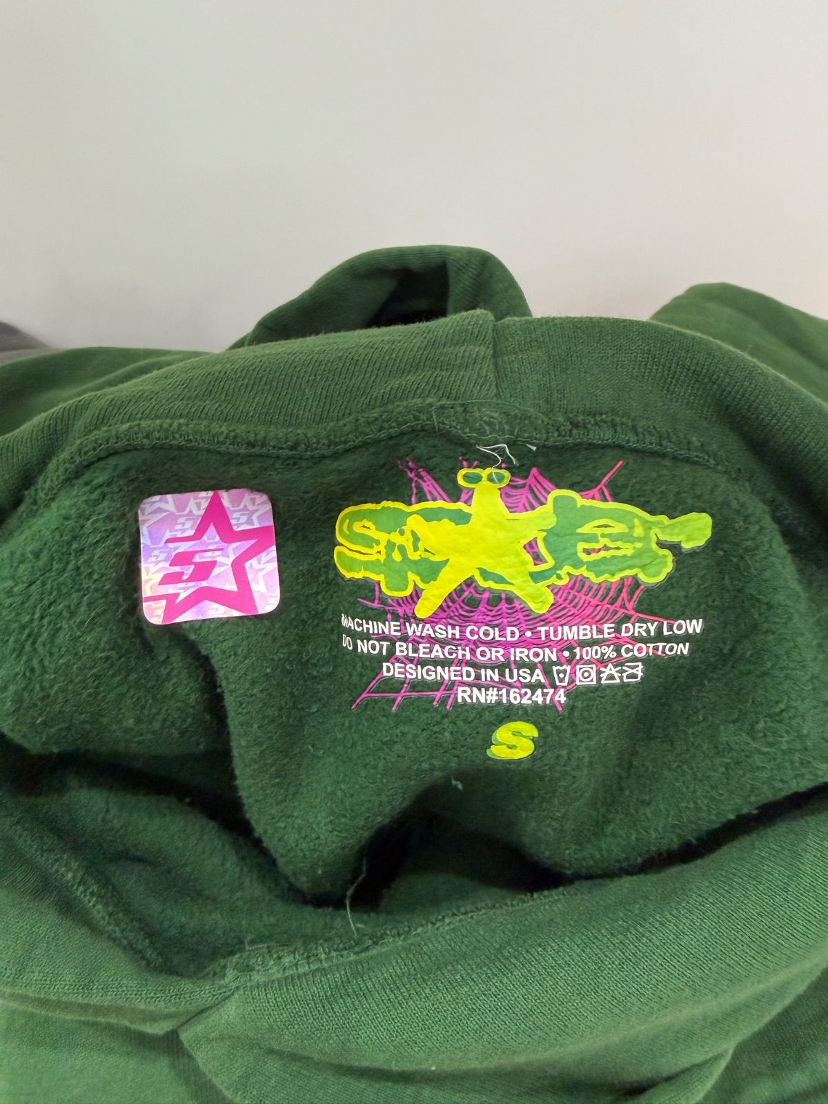 SP5DER スパイダー 【 HUNTER GREEN WEB HOODIE スウェットパーカー