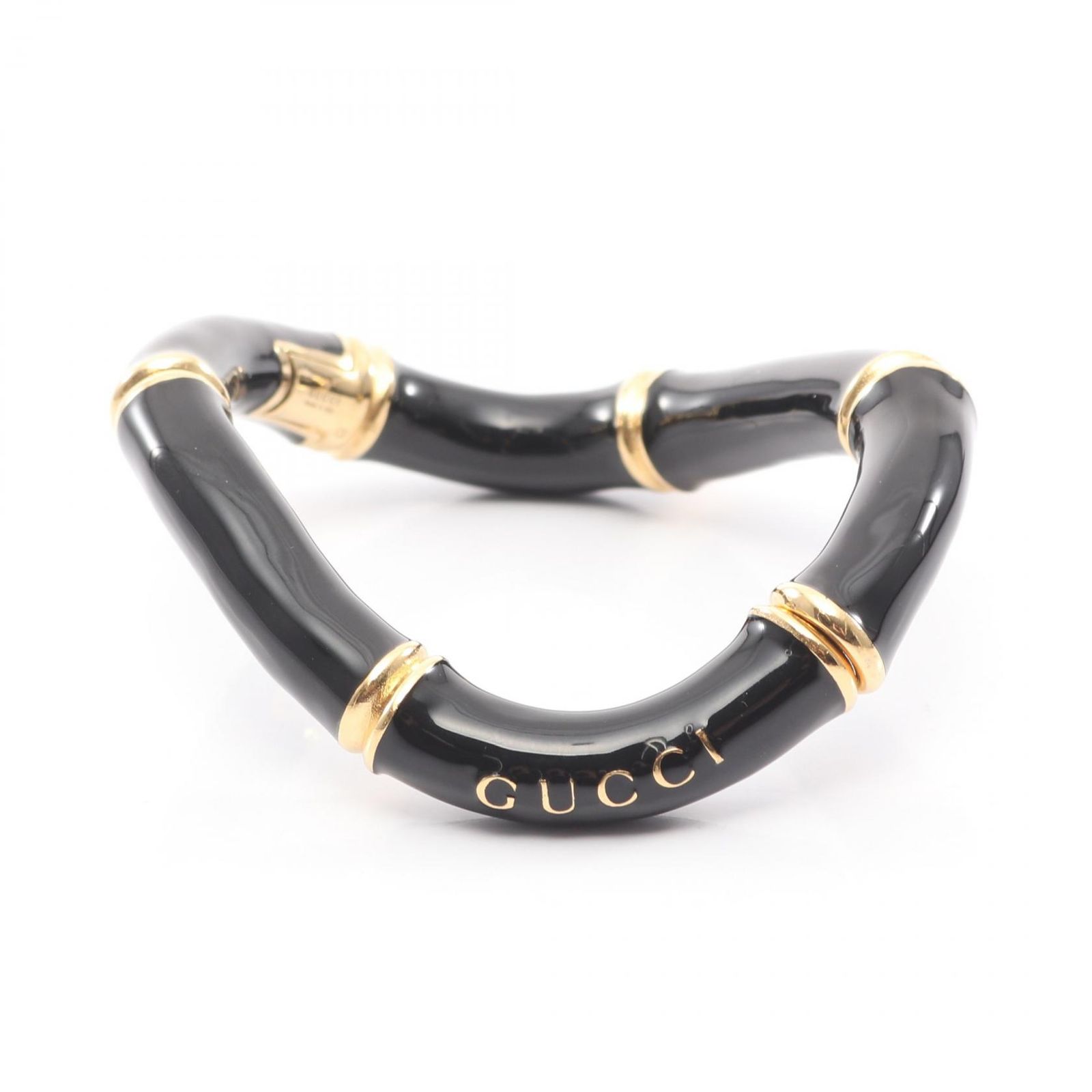 グッチ GUCCI ブレスレット バンブー カフ ステンレススチール GP