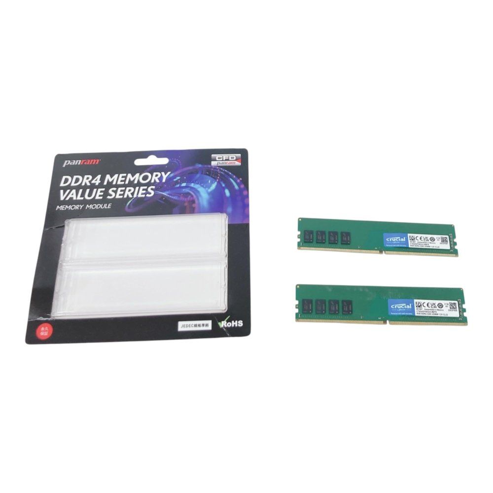 デスクトップPC用メモリ DDR4 PC-32000 CL22 8GB×2枚 Crucial デスクトップ用増設メモリ 16GB(8GBx2枚) DDR4 3200MT/s(PC4