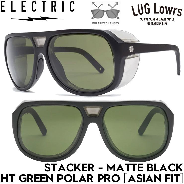 ELECTRIC エレクトリック STACKER - MATTE BLACK / HT GREEN POLAR PRO