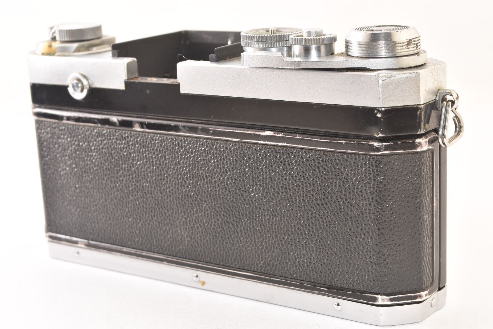 R Nikon 一眼レフカメラ シルバー ブラック　ジャンク ☆ジャンク品☆ Nikon ニコン F ボディ シルバー ファインダーなし