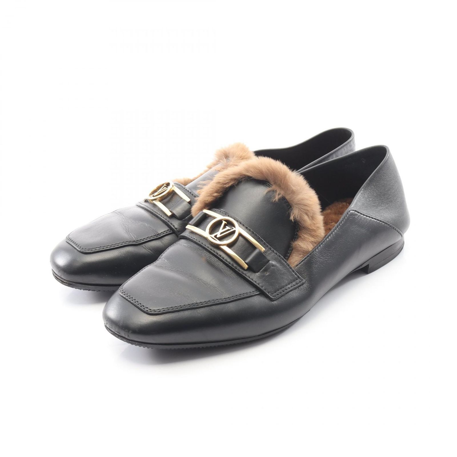 ルイ・ヴィトン LOUIS VUITTON ローファー ブラック レザー ローファー