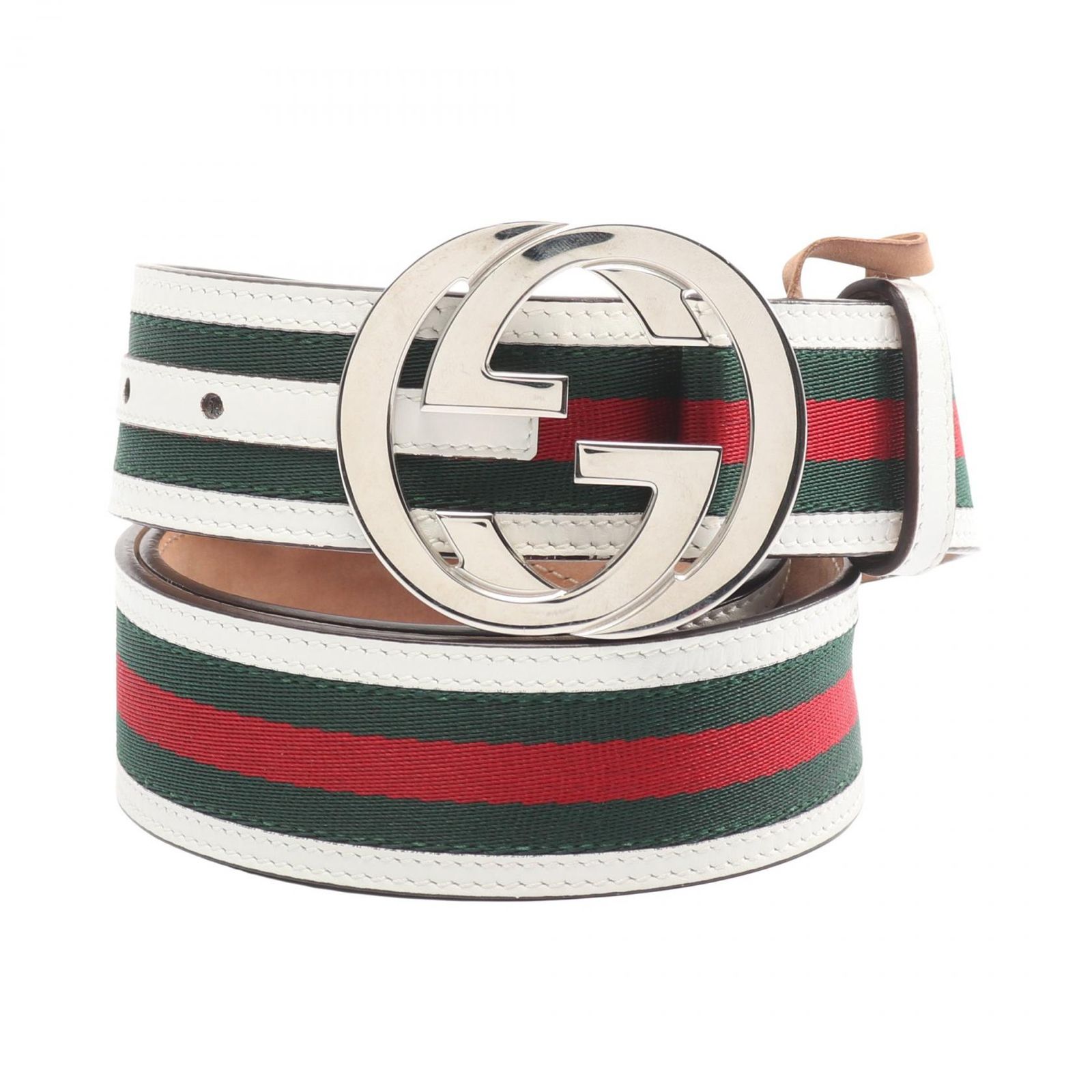 グッチ GUCCI ベルト インターロッキングG シェリーライン レザー