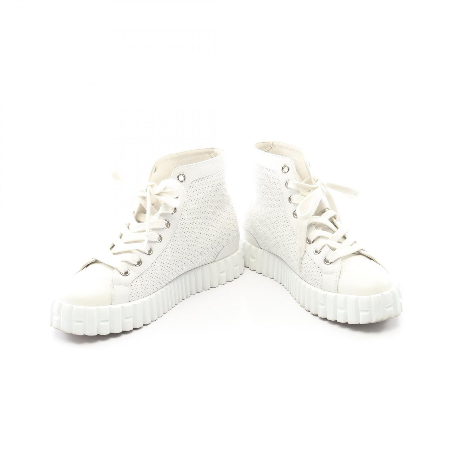 エルメス HERMES スニーカー ホワイト レザー スニーカー レディース