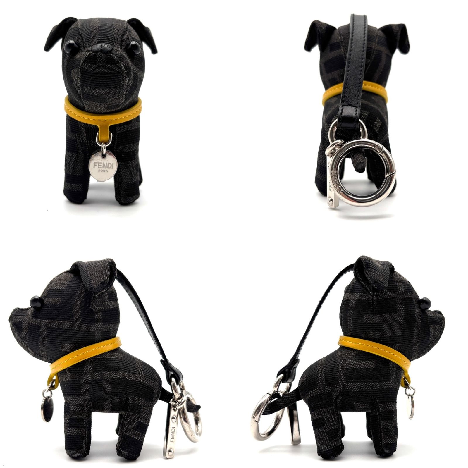 未使用保管品 FENDI フェンディ ドッグ 犬 チワワ キーホルダー バッグ