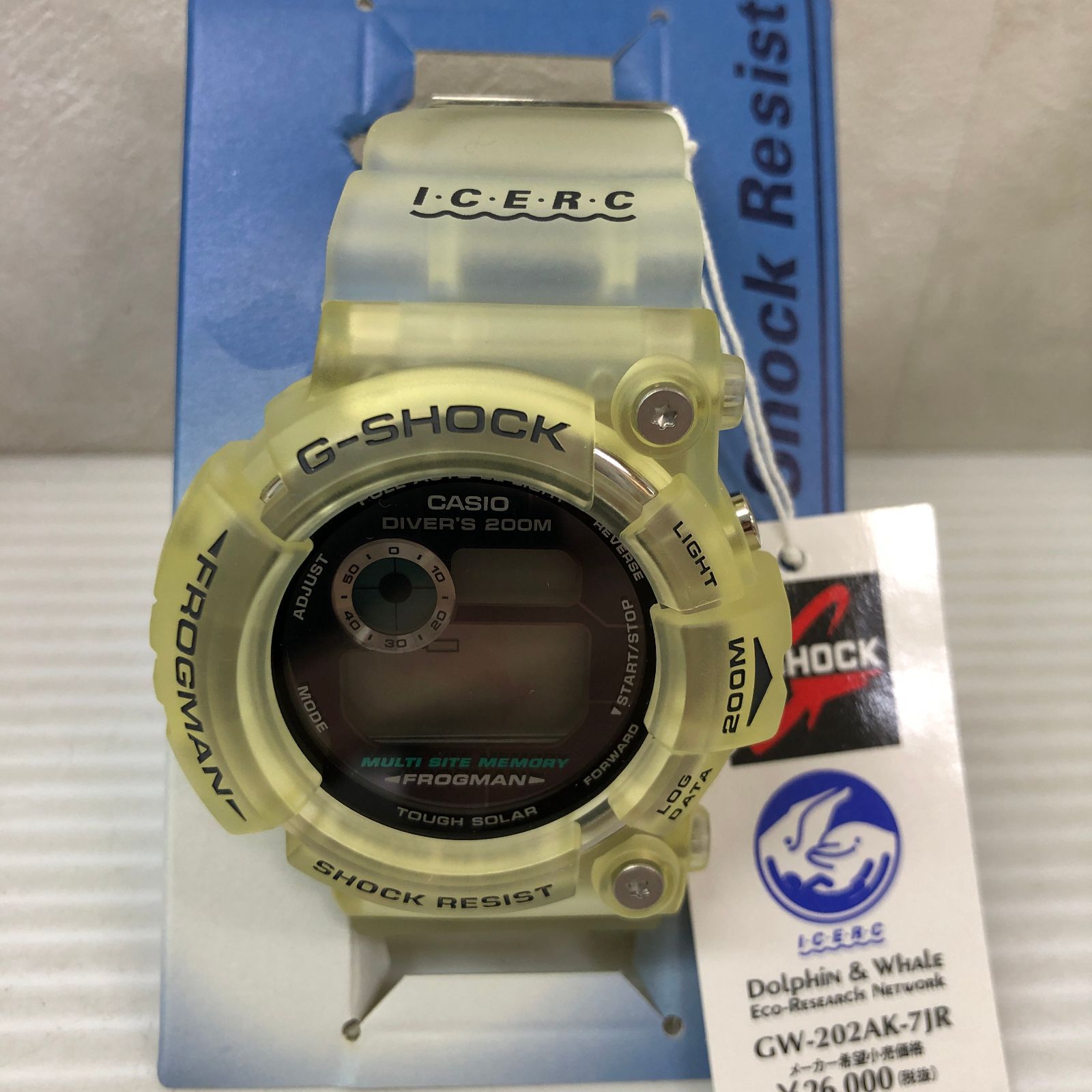 ジャンク品】CASIO G-SHOCK ROGMAN GW-202AK-7JR フロッグマン