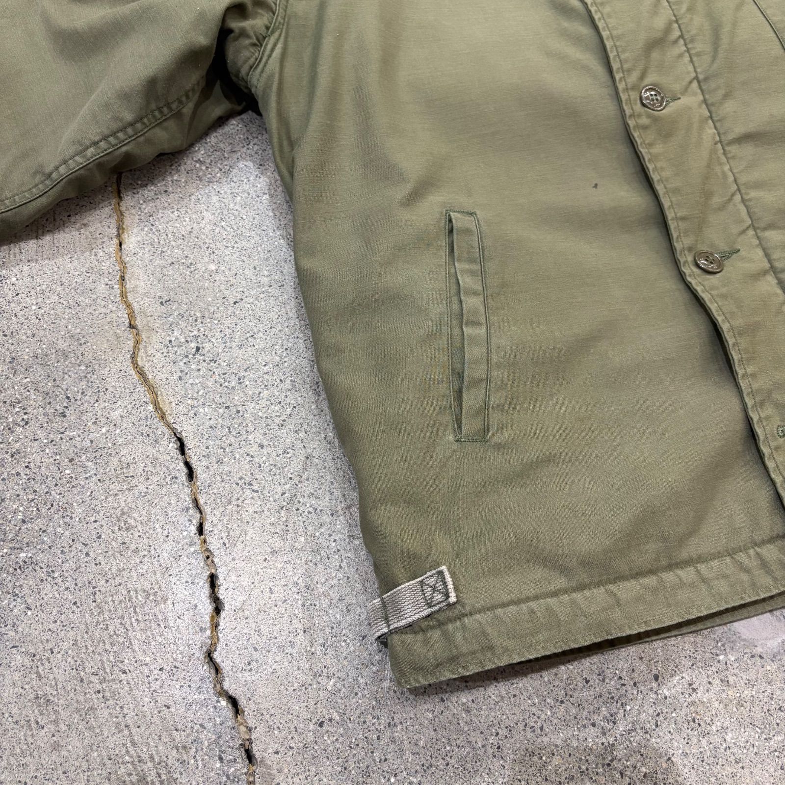 Military】80s US NAVY A-2 Deck Jacket X-Large 